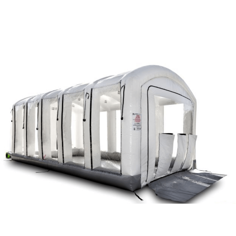 MES MES30X17X14HDLT Ultra Tall Mobile Paint Booth Side View