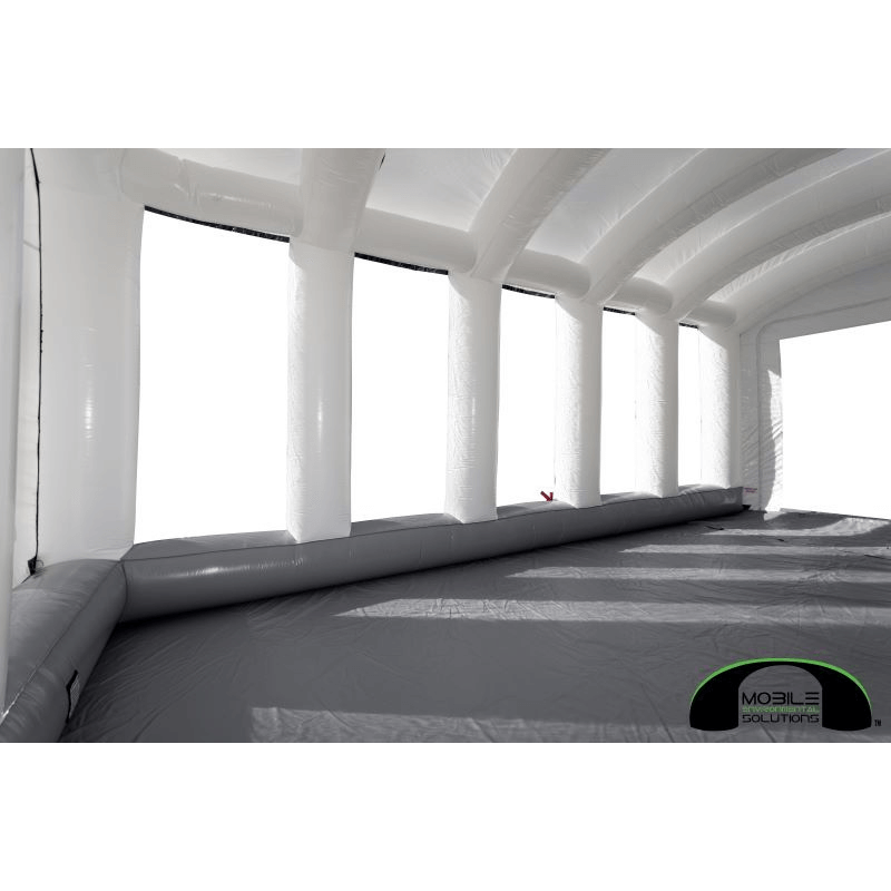 MES30X17X14HDLT Ultra Tall Mobile Paint Booth Inside view