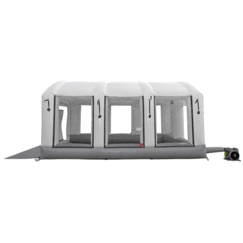 MES18X15X10HDLT Portable Auto Paint Booth Side View