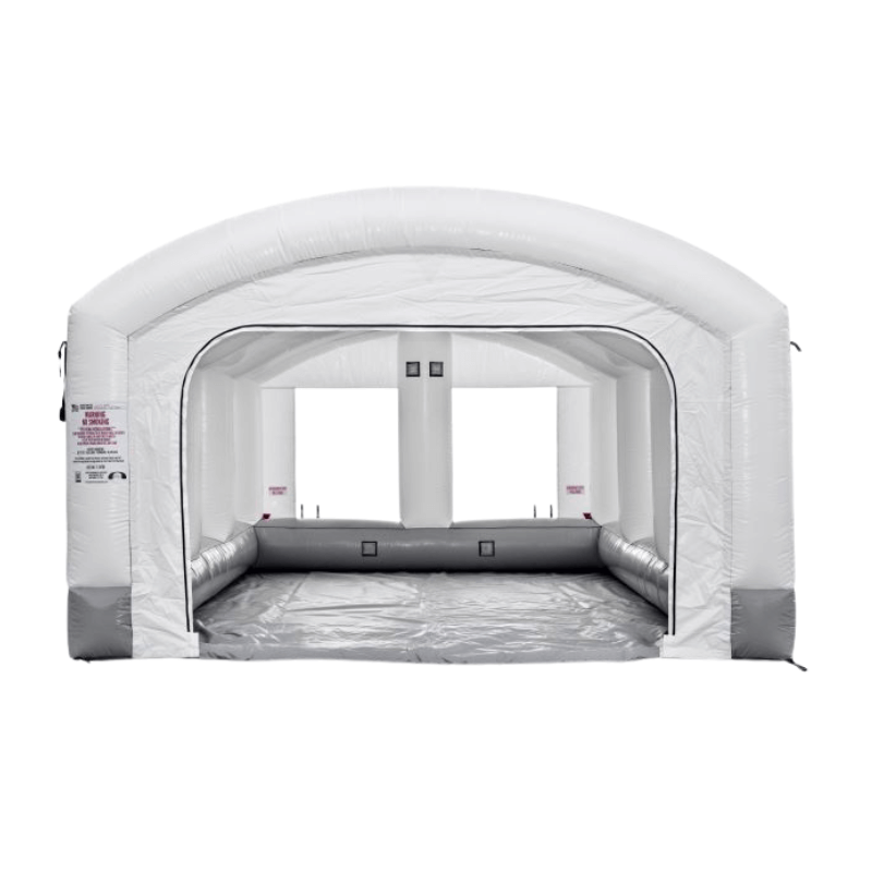 MES18X15X10HDLT Portable Auto Paint Booth Back View