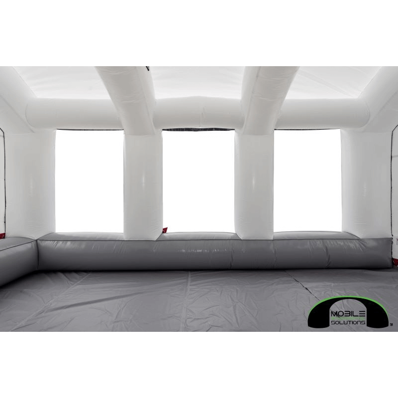 MES18X15X10HDLT Portable Auto Paint Booth Inside View