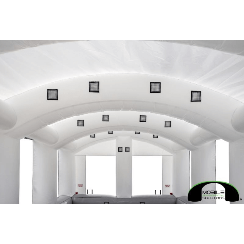 MES MES18X15X10HDLT Portable Auto Paint Booth Inside View