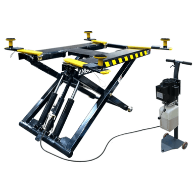 Amgo MR06, 6000lb Mid Rise Scissor Lift - Portable - Side View