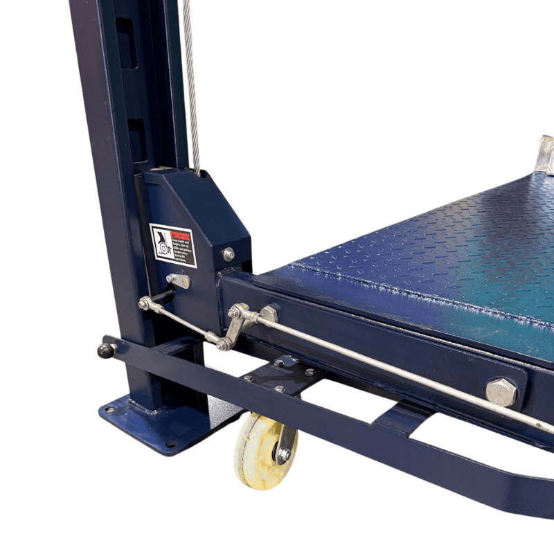 MS-8000-XLT 8000lb 4 Post Storage Car Lift Edge View
