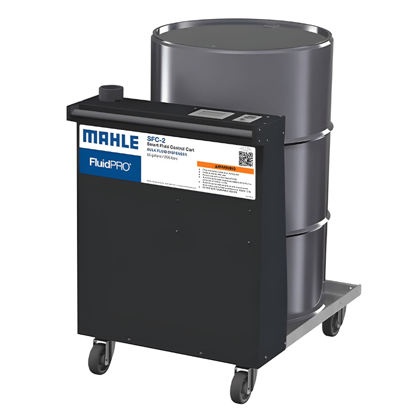 Mahle FluidPRO® SFC-2 Bulk Fluid Dispenser 55-Gallon Front View with Drum