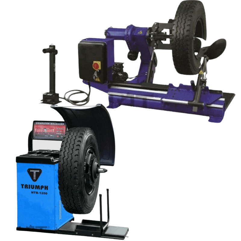 NTC-690 Tire Changer with NTB-1200 Wheel Balancer by Triump Combo View