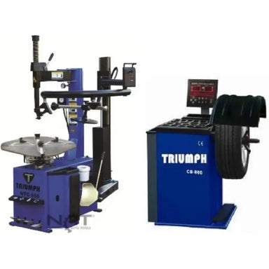 NTC-950-1 Tire Changer and NTB-800 Wheel Balancer by Triumph  Combo View