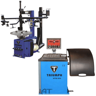 NTC-950-2 Tire Changer with NTB- 800 Wheel Balancer by Triumph Combo View