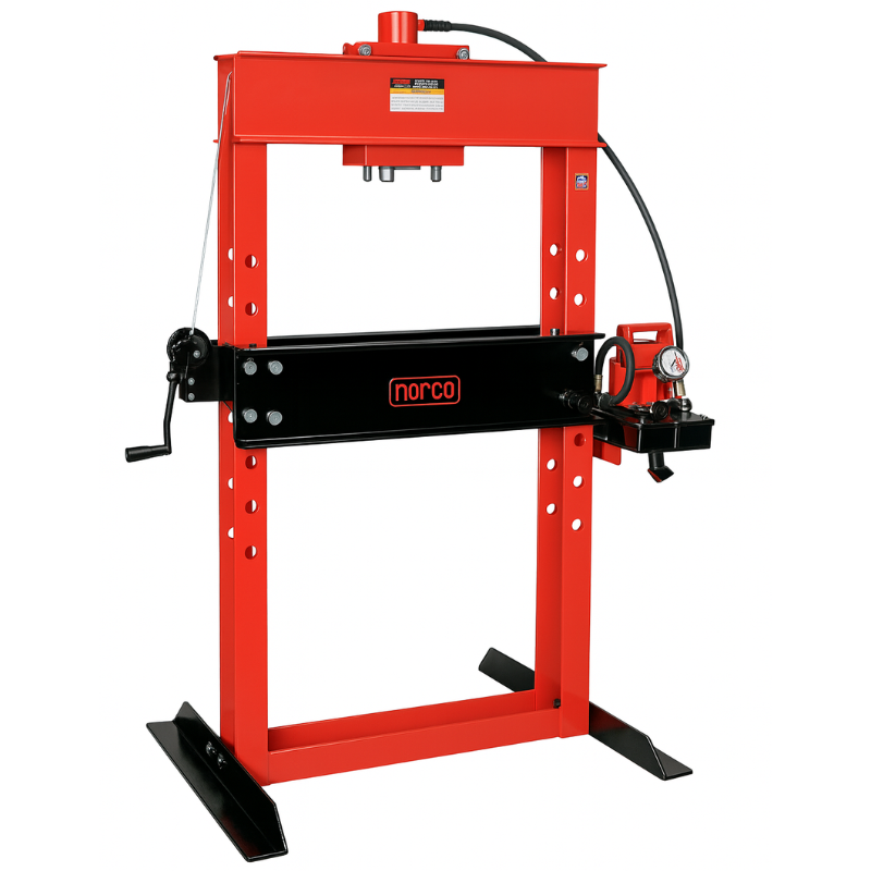 Norco 78058A 50 Ton Capacity Electro/Hydraulic Pump Operated Shop Press w/ 6 1/4" Stroke