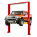 Amgo OH-15 15,000 2 Post Lift - Front View with Orange Car Lifting