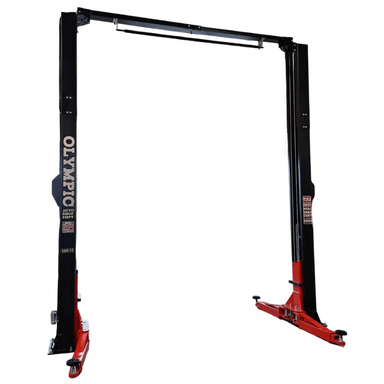 2PCFHD-12 12,000 lb. Heavy-Duty Clear Floor Extra-Wide-Extra-Tall Lift Side View