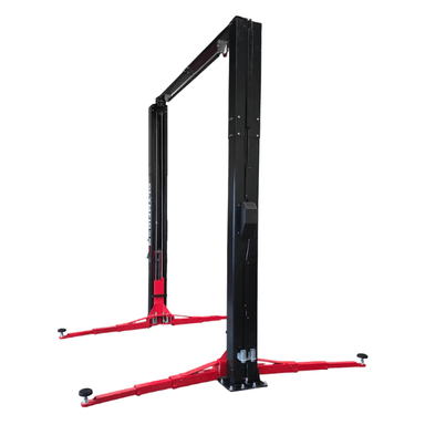 2PCFXL-10 10,000 lb. 2-Post Clear Floor Lift Side View
