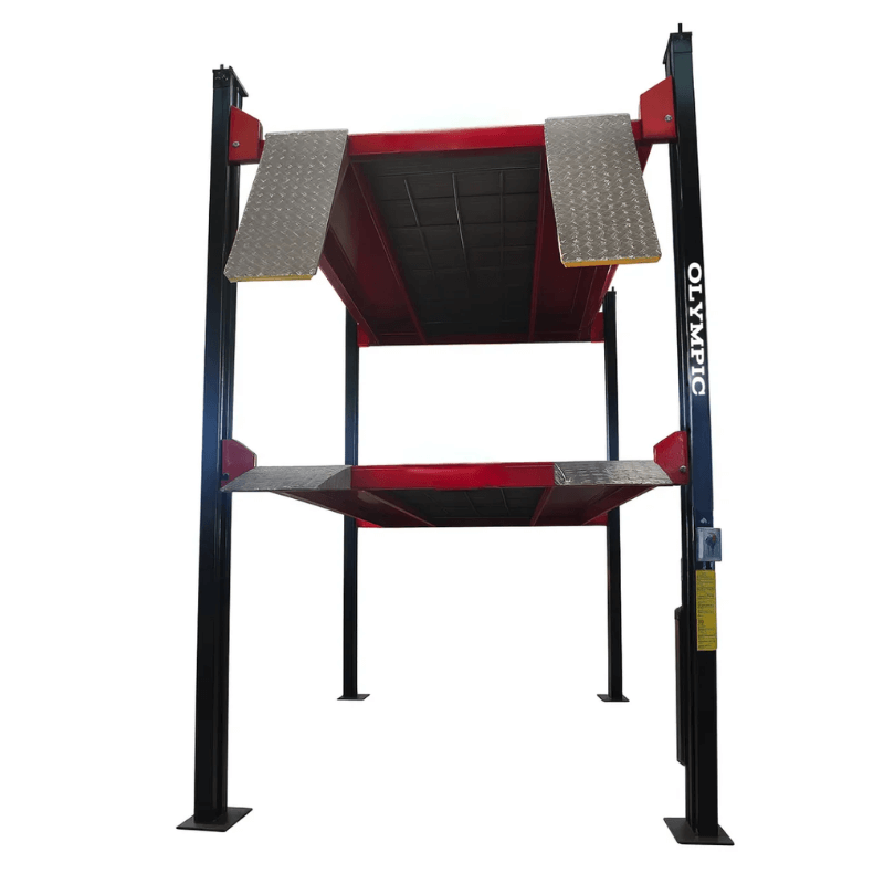 4032S 11,000lbs Three-Level 3-Car Storage Lift Front View