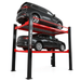 4P-4032XL 16,000 lb. Three Level 3-Car Stacking 4 Post Lift Semi Side View