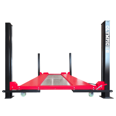 Olympic 4PML-9 9,000 lb. Portable Car Storage Maintenance 4 Post Lift Front View