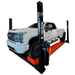  Olympic 4PXL-10 10,000 lb. “The Dually” Maintenance & Storage 4 Post Lift Side View with Car