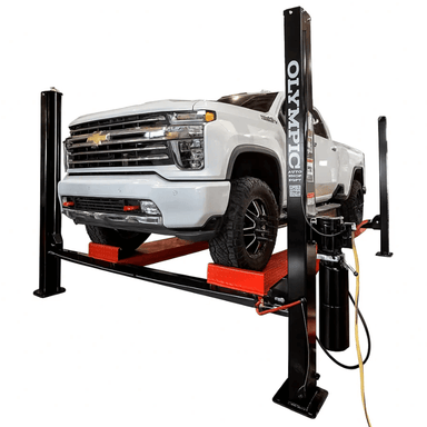 4PXL-10 10,000 lb. “The Dually” Maintenance & Storage 4 Post Lift Side View