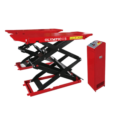 Olympic FRSL-78 7,800 lb. Ultra-Thin Full-Rise Scissor Lift Side View