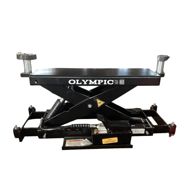 HDMBL-10 10,000 lb. "The Skipper" Portable Boat & Trailer Storage 4 Post Lift - Jack View