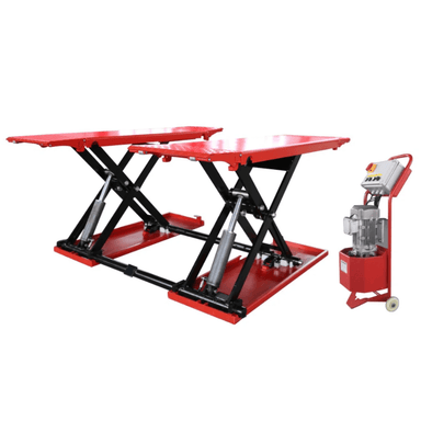 Olympic MRSL-75 7,500 lb. Portable Mid-Rise Scissor Lift Side View
