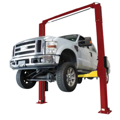 Red 10 10,000lb 2 Post Lift by Omer Side View