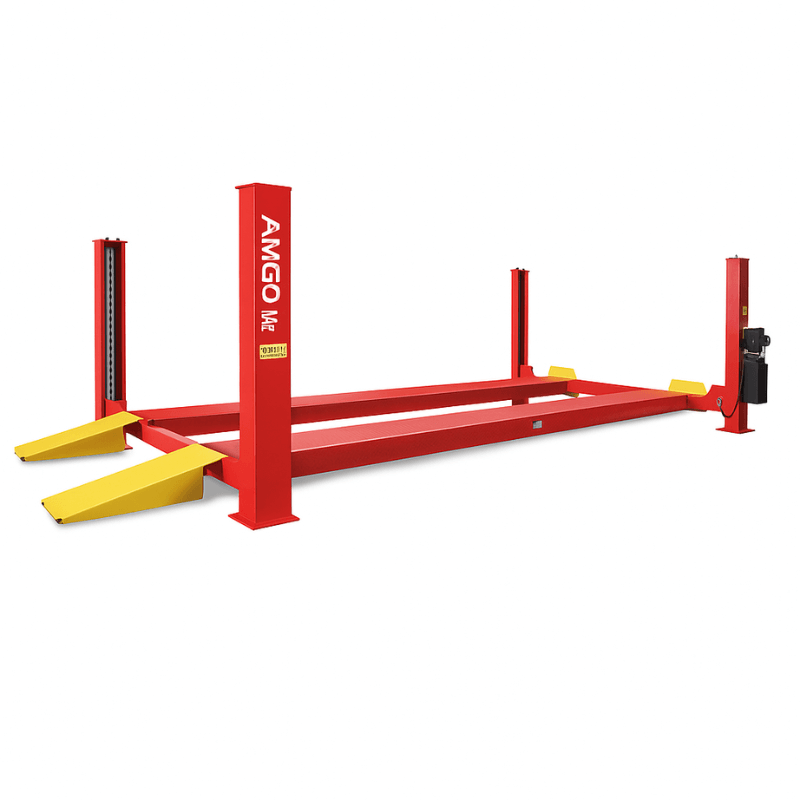 PRO-40E 40,000lb 4 Post Truck Lift - Extended Length - Side View