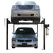 Atlas Garage PRO8000 4 Post Lift + (2) ProJack35 Sliding Jack Combo  - Front View