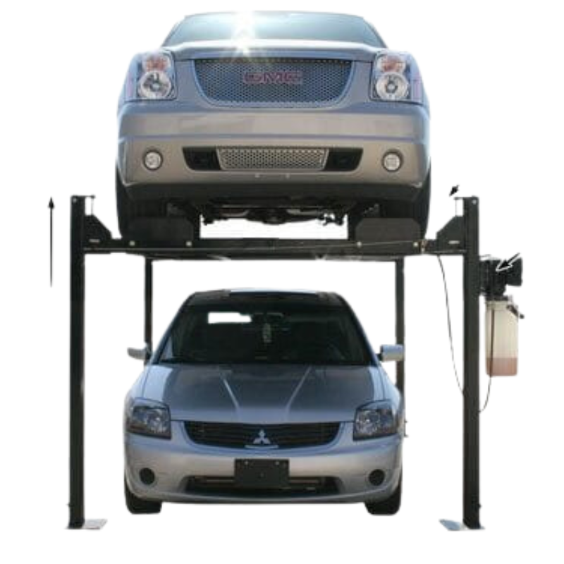 Atlas PRO8000 4 Post Lift + RJ35 Sliding Jacks Lift- with car