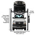 Atlas PRO8000EXT-L 4 Post Lift Front View