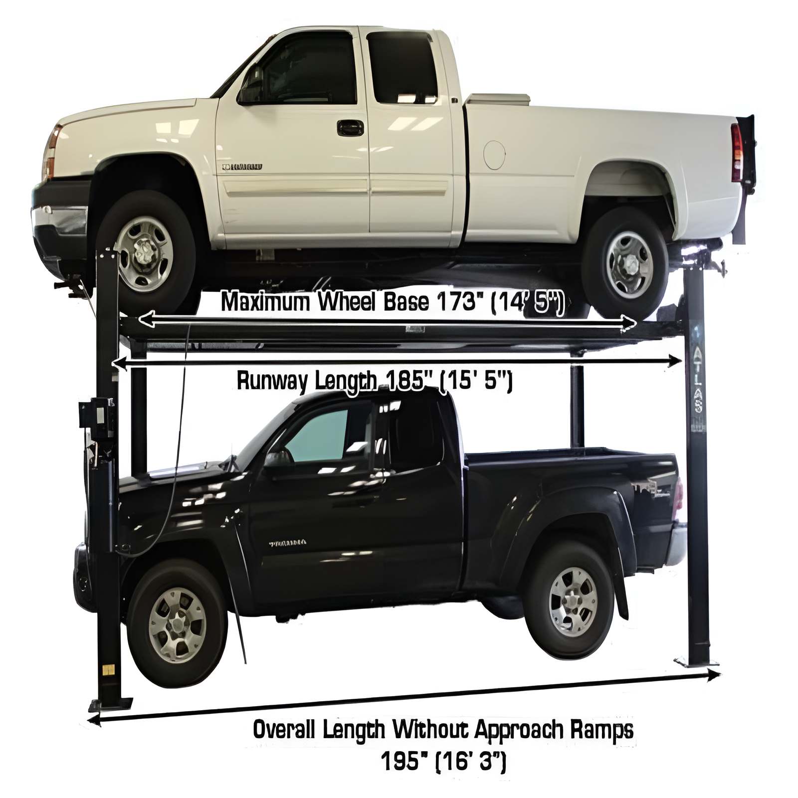 Atlas Garage Pro 8000EXT L Full Side View
