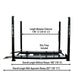 Atlas PRO8000EXT-L 4 Post Lift Side View no Car
