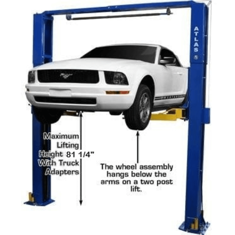 PV10PX 10,000 lb Overhead 2-Post Lift by Atlas  Front view