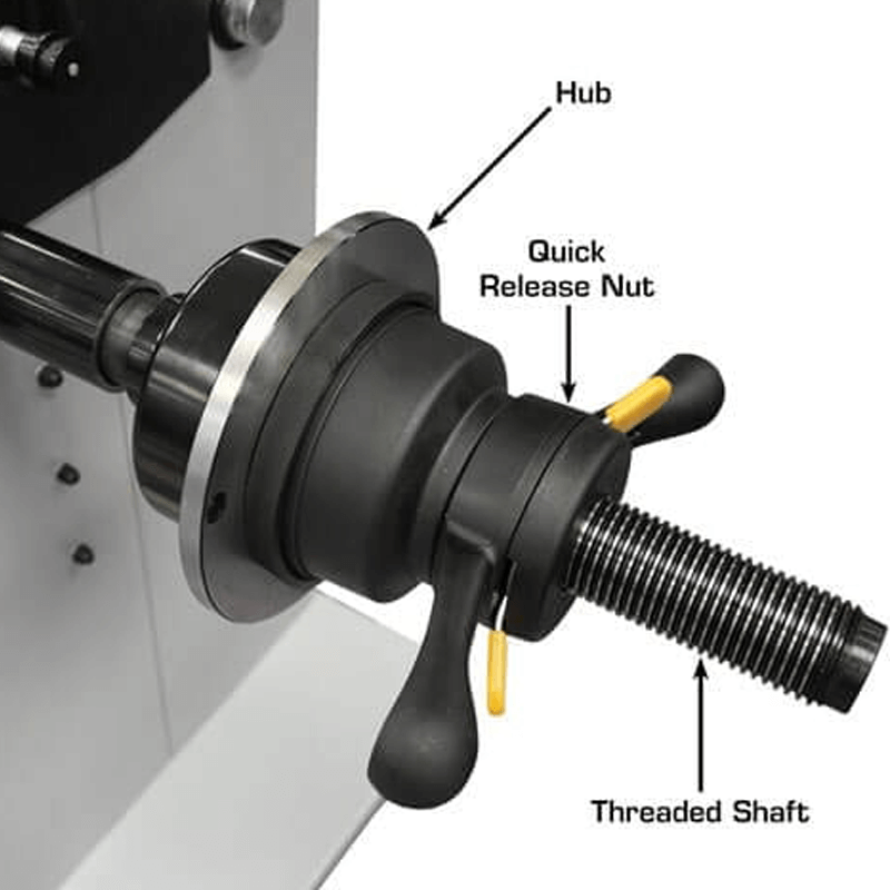 PWB50 Wheel Balancer by Atlas - Hub View