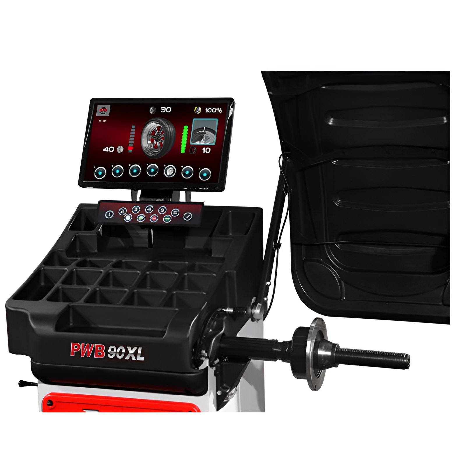 Platinum PWB90XL 3D Video Wheel Balancer W/ Laser Line by Atlas Upper View
