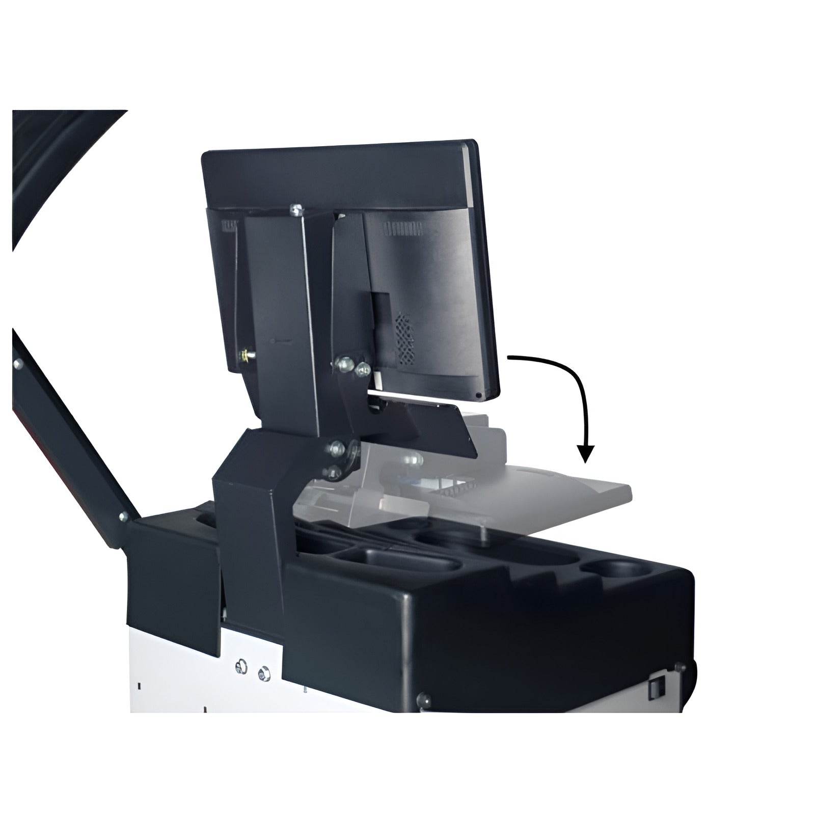 Platinum PWB90XL 3D Video Wheel Balancer W/ Laser Line by Atlas Back View