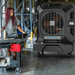 Apex™ 2000 Portable Evaporative Cooler In use in Warehouse View