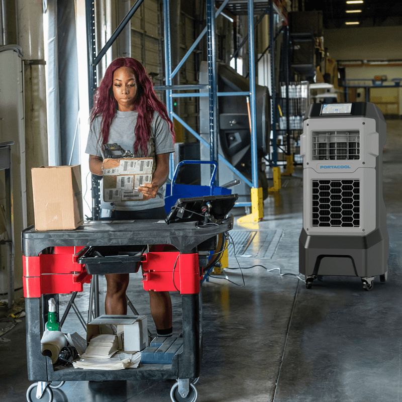 Portacool Apex™ 500 Using in the Warehouse View