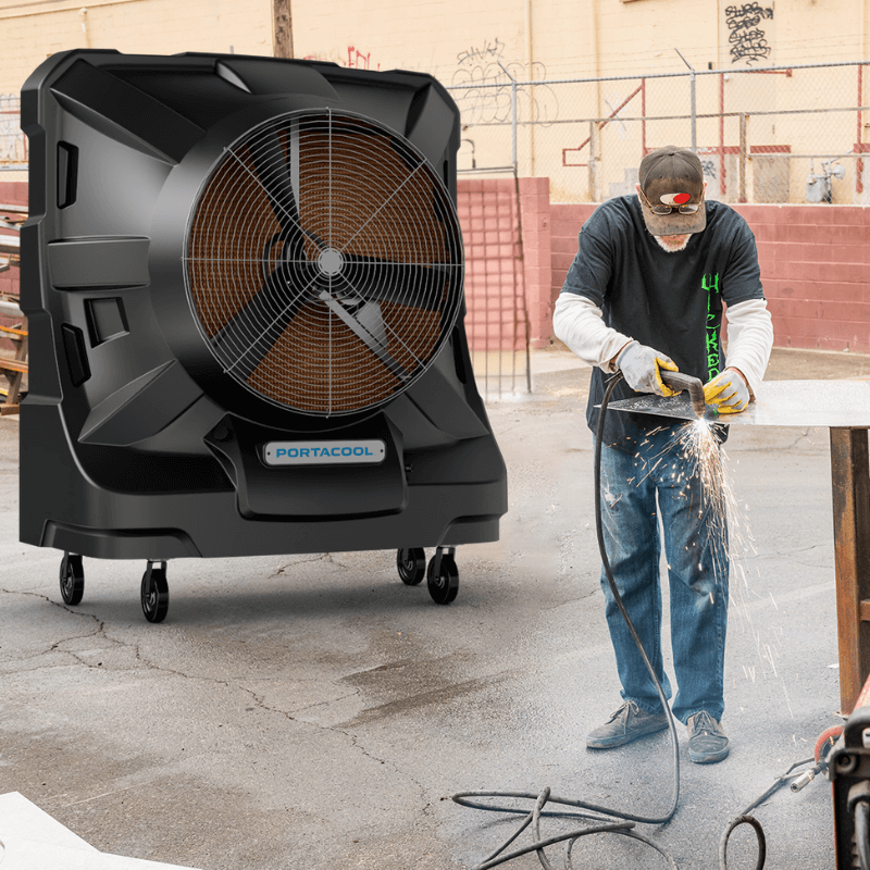 Portacool Apex™ 6500 Portable Evaporative Cooler Outdoor use View