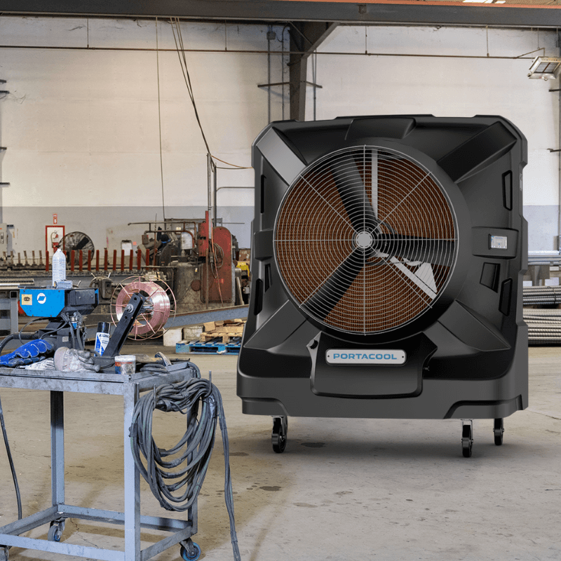 Apex™ 6500 Portable Evaporative Cooler by Portacool In Warehouse Use View