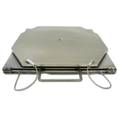 QSP 25-129 4500lbs Stainless Steel Turn Plates with Handles