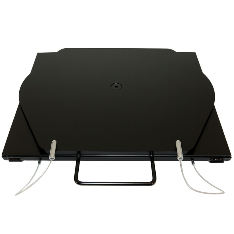 QSP 25-131 Medium-Duty Turnplates with handles Front View