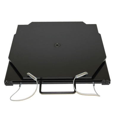 25-140-B 4500lbs Passenger Mild Steel Turn Plates- BLACK by QSP