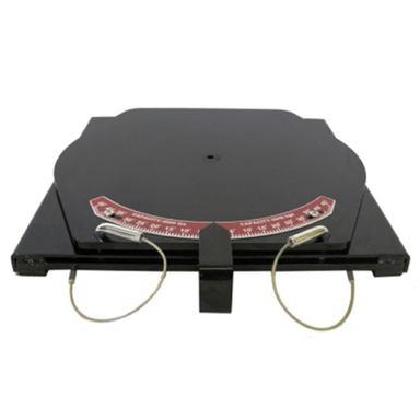 QSP 25-140-P 4500lbs Mild Steel Pointer Turn Plates - BLACK