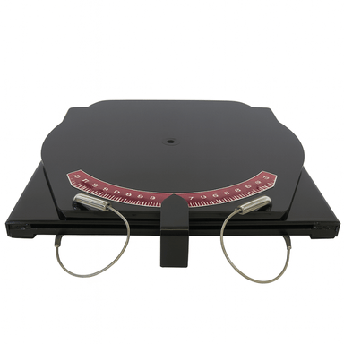 QSP 25-140-P 4500lbs Mild Steel Pointer Turn Plates - BLACK