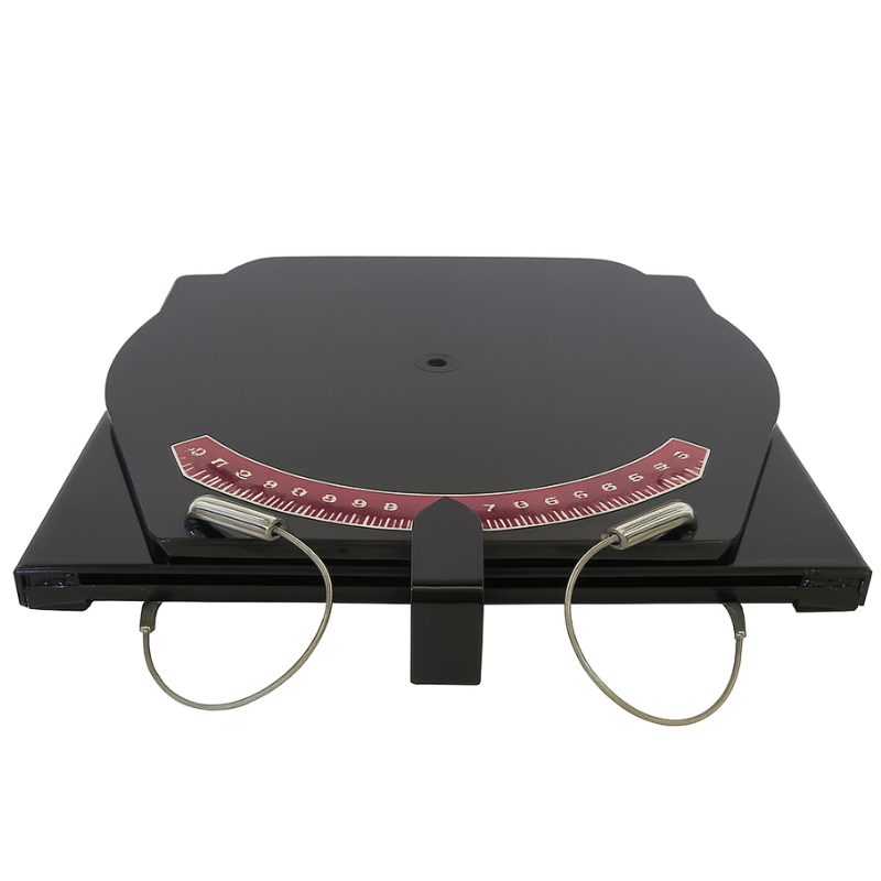 QSP 25-140-P 4500lbs Mild Steel Pointer Turn Plates - BLACK