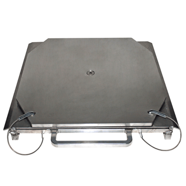 QSP 25-24-A Heavy-Duty Aluminum Truck Turn Plates – 15,000 lb Capacity Upper Angle View