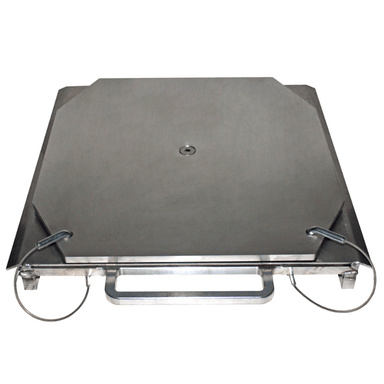 QSP 25-24-S Stainless Steel Heavy-Duty Truck Turn Plates with Handle – 15,000 lb Capacity