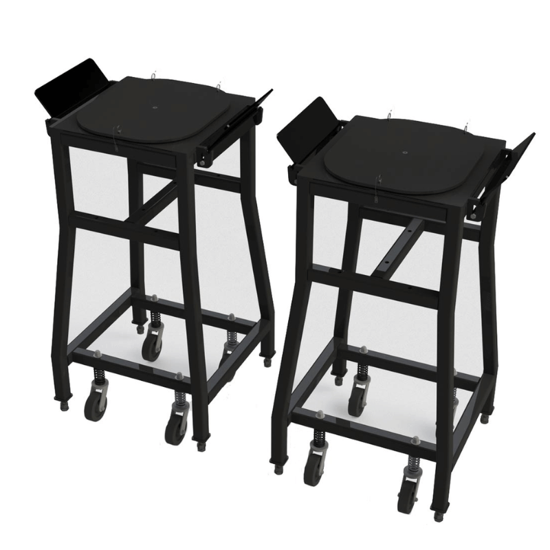 QSP DB-20K Heavy-Duty Alignment Stands – 40,000 lb Pair Capacity with Built-In Turnplates