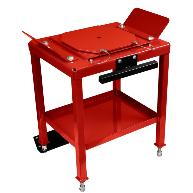 Portable Alignment Stands Front View  QSP DB-28 Side View
