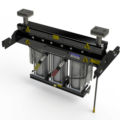 QSP RJ-8000 8,000 lb. Capacity Pneumatic Pivoting Rolling Jack Front View